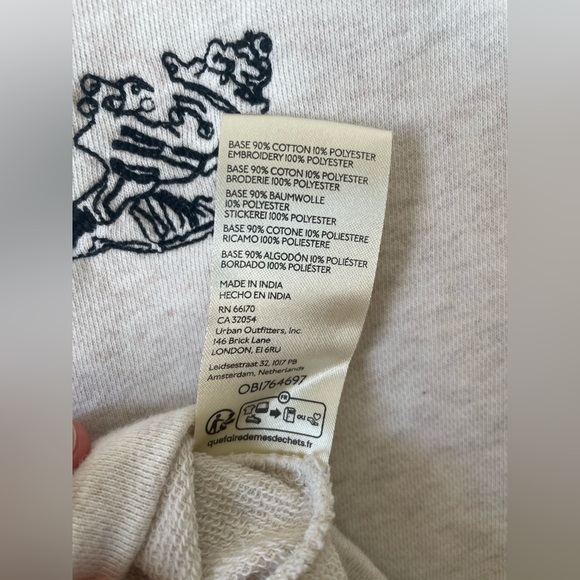 Maeve Embroidered Shell Short-Sleeve Sweatshirt XS - Picture 7 of 9